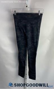 Spanx Women's Charcoal Gray Camo Compression Leggings - Sz M