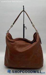 Coach Madison Cognac Brown Leather Double Gusset Hobo Bag Handbag/Purse