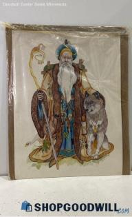 Patricia Breeding-Black Signed 20x27" "Magic Merchant" Unframed Print