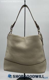 Coach Vanilla/Ivory Pebble Leather Hobo Bag Handbag/Purse