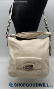 Coach Kristin Vanilla Leather Hobo Bag/Crossbody Handbag/Purse