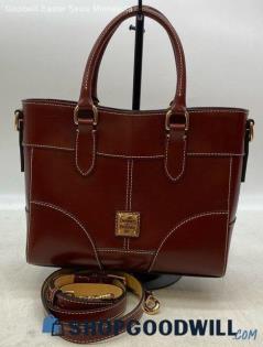 Dooney & Bourke Selleria Mila Red Satchel/Top Handle Bag Womens Leather