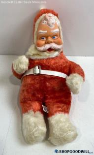 Vintage Rubber Face Santa Claus Plush Toys Collectibles