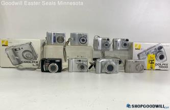 Nikon Coolpix Digital Point & Shoot Camera Lot -Untested Camera Not tested