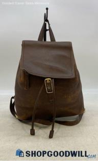 Coach Legacy Hampton Brown Backpack Drawstring Unisex Adults Leather