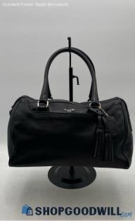 Coach Haley Legacy Black Leather Top Handle Bag Handbag/Purse