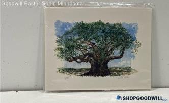 Lera Harris 'Great Oak' 8.5x11" Unframed Watercolor Drawing Print 1/200