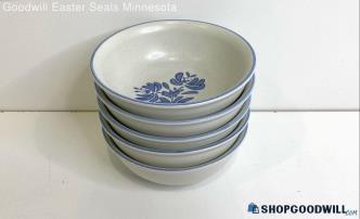 Set Of 5 Pfaltzgraff Stoneware Yorktowne Dinnerware Bowls