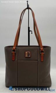 Dooney & Bourke Lexington Small Ash Brown Pebble Leather Tote Handbag/Purse