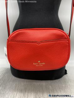 NWT Kate Spade Courtney Camera Bag Red Crossbody Pebbled Leather Handbag/Purse