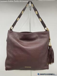 Michael Kors Mahogany Tassel Hobo/Shoulder Bag Womens Leather Handbag/Purse