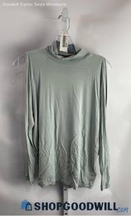 Athleta Women's Light Gray Cold Shoulder Tech Long Sleeve Shirt - Sz XS