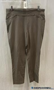 Chico's Women's Taupe Slim Fit Pull-On Dress Pants - Sz 12