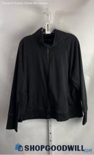 Athleta Women's Black Fleece Lined Full Zip Sweatshirt - Sz 2X