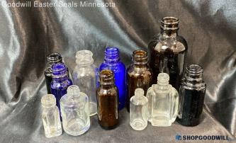 Small Glass Bottles Vintage Lot