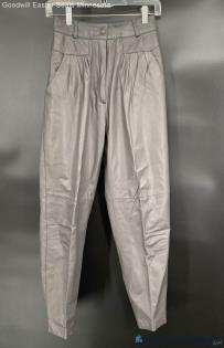 Toffs Junior Grey leather pants - Sz 6