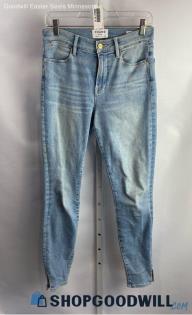 Frame Women's Light Blue Skinny Jeans - Sz 28