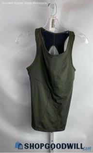 Athleta Women's Olive Green Built in Bra Tank Top - Sz S