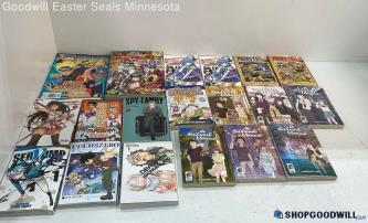 19pc Anima Manga Books Silent Voice, Fairy Tail, Servamp, Deadman Lot +