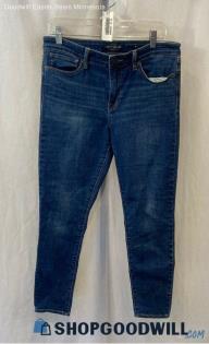 Lucky Brand Women's Dark Blue Washed Ankle Skinny Jeans - Sz 10