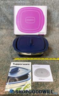 Tupperware Micro Pro Grill Casserole 1.5 Qt Nonstick Microwavable Kitchenware