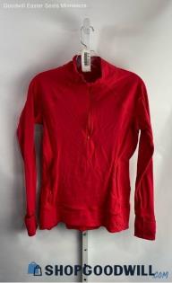 Athleta Women's Red 1/2 Zip Sweater - Sz S