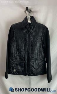 Michael Kors Women's Black Faux Leather Moto Jacket - Sz M