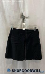 Athleta Women's Black Front Zip A-Line Tech Skort - Sz XS