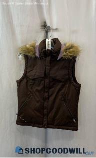 Columbia Women's Brown Down Vest - Sz S