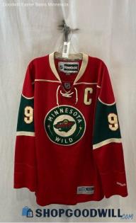 NHL MN WILD #9 KOIVU Men's Red/Green Jersey - Sz XXL