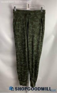 Lululemon Women's Green Camo Print Jogger Pant - Sz 6