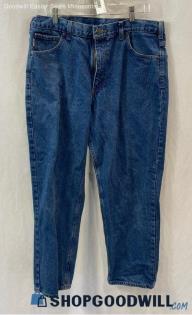 Carhartt Men's Dark Blue Straight Jean - Sz 38