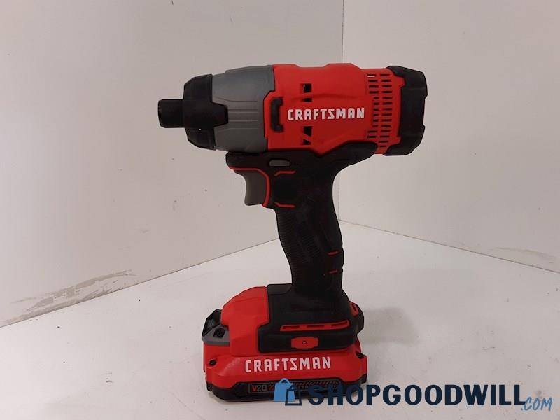 Craftsman Red and Black Impact Driver CMCF800 TURNS ON!!