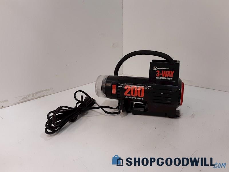 Interdyamics 3-Way Black and Red Air Compressor NOT TESTED