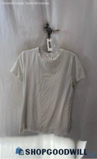 Athleta Women's White Short Sleeve T-Shirt - Sz S