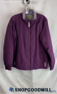 Cabela's Women's Dark Purple Fleece Lined Lightweight Jacket - Sz L