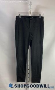 Chico's Women's Black Heathered Ponte Stretch Ankle Pant - Sz 4