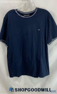 Michael Kors Women's Navy Blue SS T- shirt - Sz XL