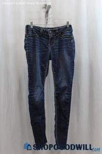 Silver Jeans Women's Blue Slim Skinny Ankle Jean SZ 28