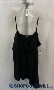 NWT Torrid Women's Black Asymmetrical Peplum Tank Top - Sz 4