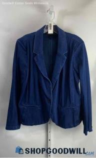 Lane Bryant Women's Dark Blue Single Button Blazer - Sz 20