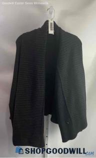 Athleta Women's Black Ribbed Cardigan - Sz L