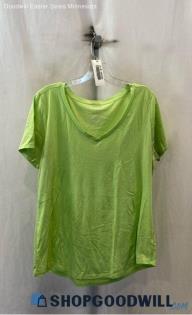 Chico's Women's Lime Green Pullover T-Shirt - Sz M