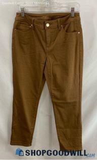 Chico's So Slimming Girlfriend Crop Light Brown Jeans - Sz 00