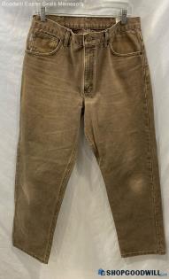 Carhartt Men's Brown Canvas Straight Leg Pant - Sz 33