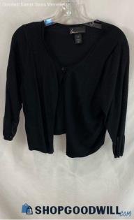 Lane Bryant Women's Simple Black Cardigan sweater - Sz 14/16