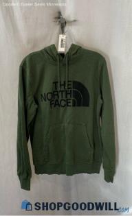 The North Face Men's Olive Green Logo Graphic Hoodie - Sz S