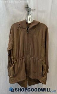 Athleta Women's Brown Full Zip Sweater - Sz L