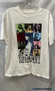 Taylor Swift Women's White Taylor Swift Eras Tour T-Shirt - Sz M