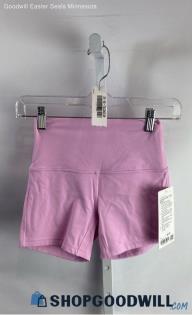 NWT Lululemon Women's Lavender 4" Soft Knit High Rise Biker Short - Sz 4